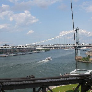 Manhattan Bridge desde Brooklyn Bridge