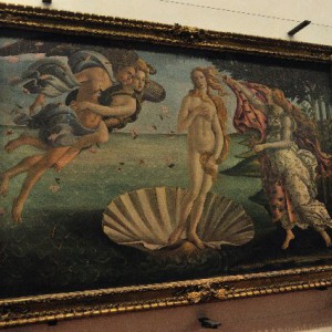 Nacimiento de Venus de Botticelli en los Uffizi