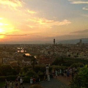 Atardecer desde la Piazzale Michelangelo
