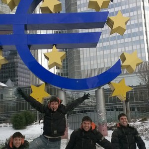 Símbolo del Euro en el Banco Central Europeo