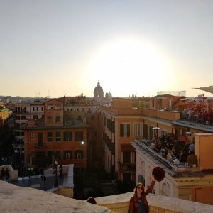 Atardecer desde Piazza di Spagna