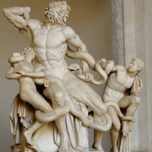 Laocoonte y sus hijos en los Museos Vaticanos