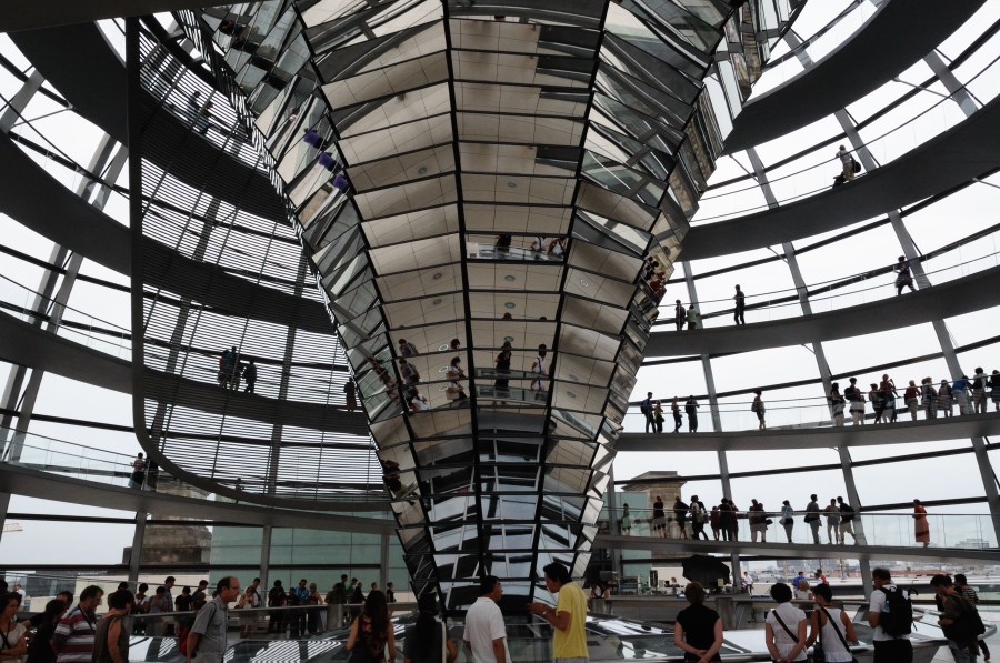 Cúpula del Reichstag por dentro