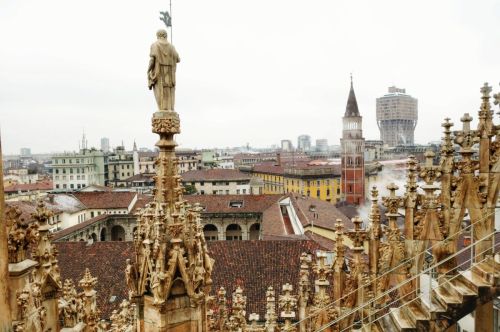 Milán bajo la lluvia